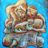 New Family, Acrylic on canvas, 54 in x 59.5 in – Not For Sale