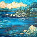 Evening (East Shore Lake Tahoe) – acrylic on canvas – 24 in x 36 in – $1,080