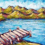 Lake Tahoe Summer 1, acrylic on canvas, 8in x 10in – SOLD