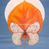 Moth with Aspen Meditation, Acrylic on Canvas- 30 in x 24 in – Not For Sale