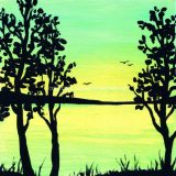 Solitude, Acrylic on Canvas- 6 in x 6 in -SOLD 