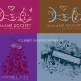 I created four illustrations for the Human Society of Truckee Tahoe's fundraising shirts. These designs were each created out of hand drawn components and were brought into adobe illustrator to be made into camera-ready designs. These 4 designs were made into shirts that have been great sellers for the HSTT this summer.
