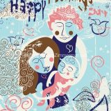 Happy Mother's Day:
Mother's day design integrating hand-drawn elements