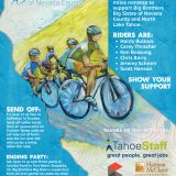 Benefit Cycling Poster for Boys and Girls Club featuring hand-painted design