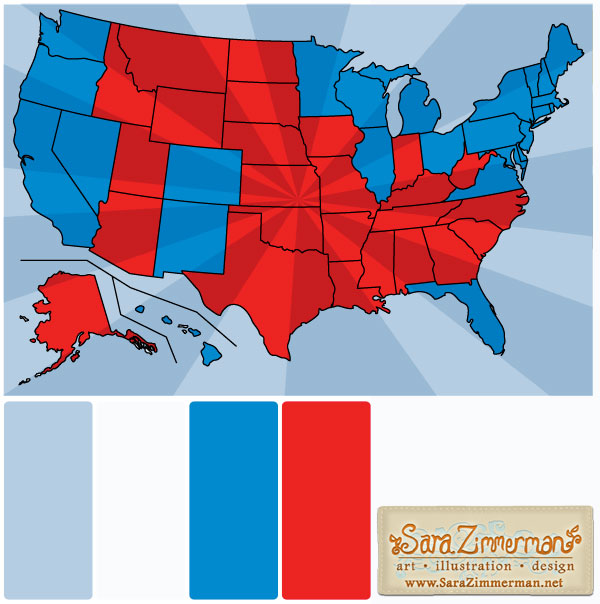 Election map color palette 2012