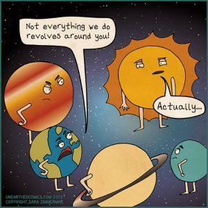 Unearthed Comics science humor featured in Scientific American's blog