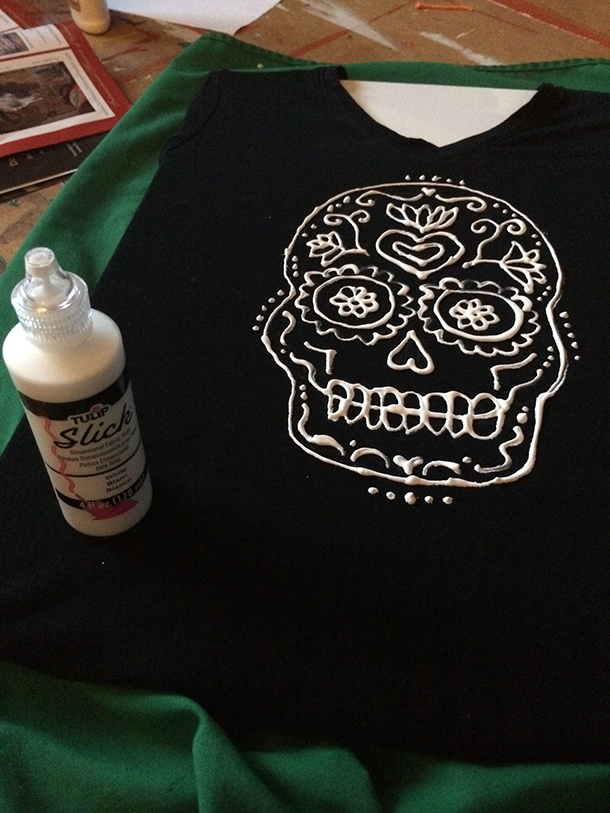 Art life hacks t-shirt painting  Day of the Dead shirts