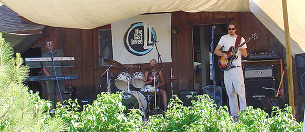 Our Band, The Last Levee, playing outside