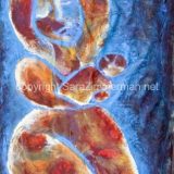 Postpartum Woman, Acrylic on unstretched canvas, unframed, 80 in x 43 in – (reg. $2000) SALE: $1000