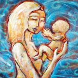 Pure Love (Newborn), Acrylic on unstretched canvas, unframed 31 in x 23 in – (reg. $650) SALE: $325