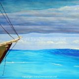Sailing the Tropics, Watercolor on Paper- 15 in x 21 in, unframed – (reg $190), sale $95