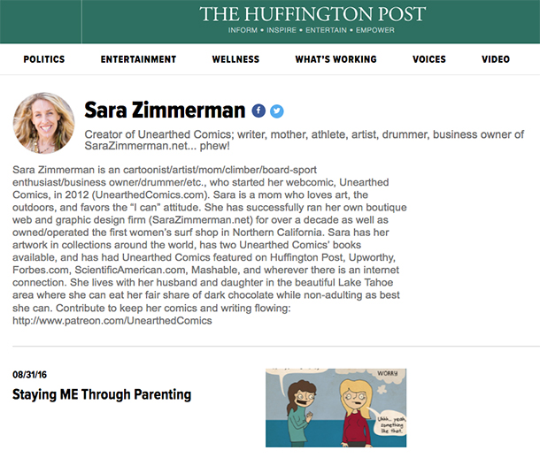 Sara Zimmerman writing for the Huffington Post