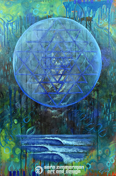 sacred geometry art and healing art from Tahoe artist Sara Zimmerman
