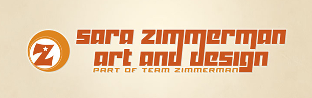 z ball logo and z circle logo of Sara Zimmerman Art and Design