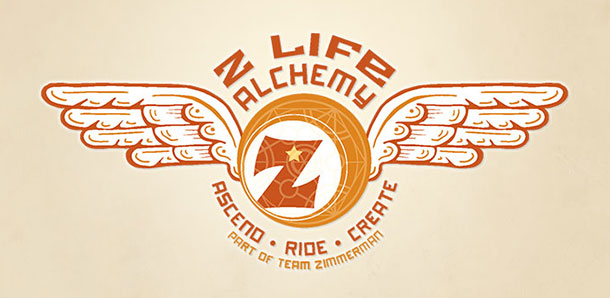 z ball with wings logo of Z Life Alchemy of Sara Zimmerman and Rob Zimmerman