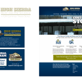 Logo, branding, graphic design, and website design for a Sierra boat and storage company
