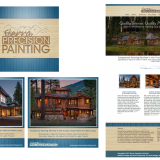 Logo enhancement, branding, social media branding, and website design and development for Truckee painting contractor