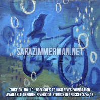 New Bike Paintings at Lion Heart Art Show 3/4/16