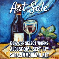 End of Summer Art Sale 8/30-9/11
